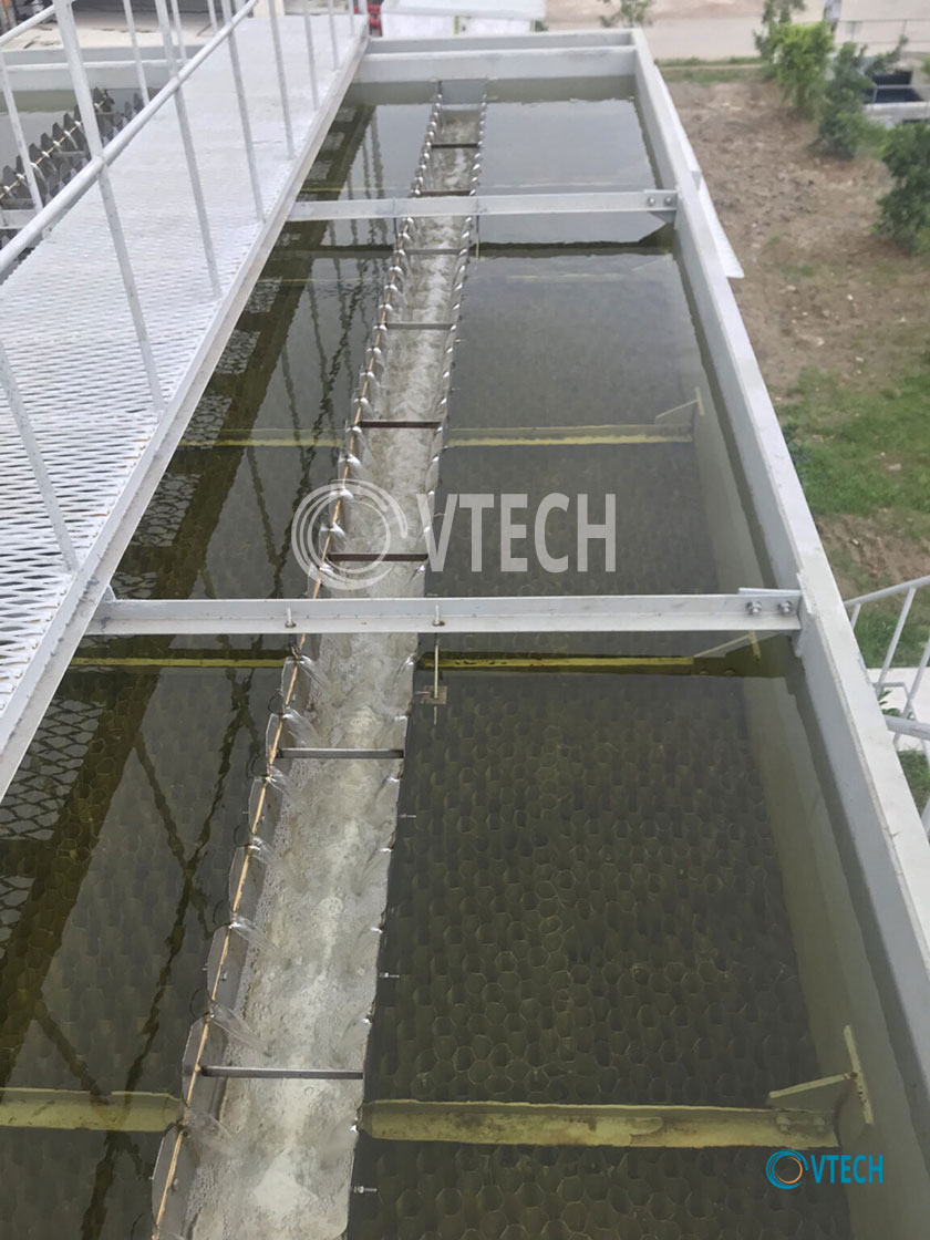 Nước sau lắng của hệ thống xử lý nước thải