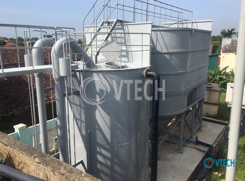 Bể lọc trọng lực tự rửa lắp tại Quảng Bình