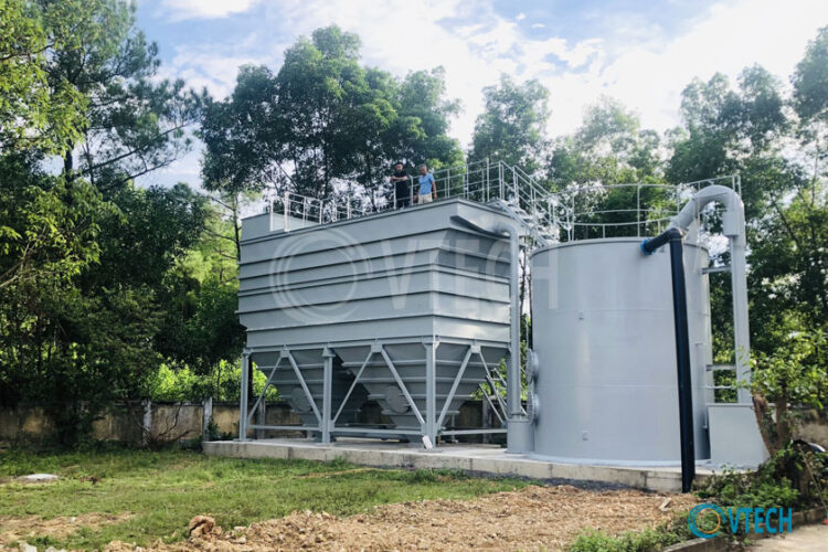 Cụm xử lý nước công suất 2.500m3/ngày nhà máy nước Rào Đá