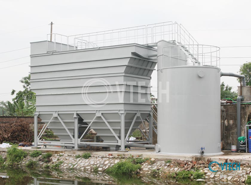 Thiết bị lắng lamella công suất 2500 m3/ngày