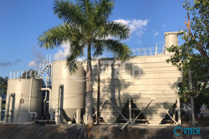 Hệ thống xử lý nước mặt nhiễm hữu cơ, mangan, amoni công suất 3.000m3/ngày đêm